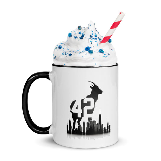 42 The Goat Mug with Color Inside
