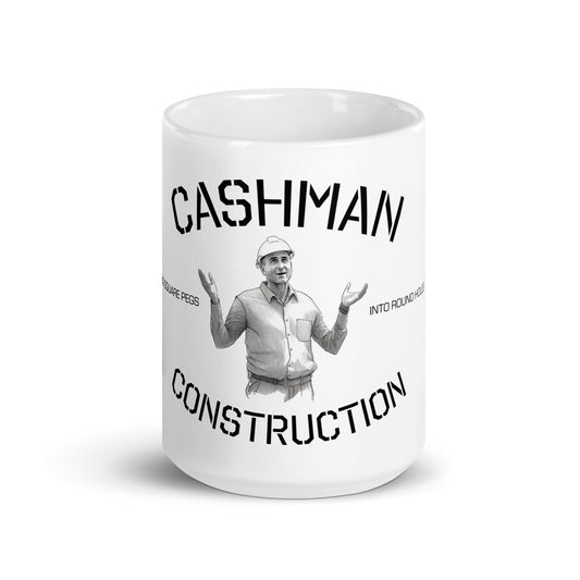 Cashman Construction White glossy mug